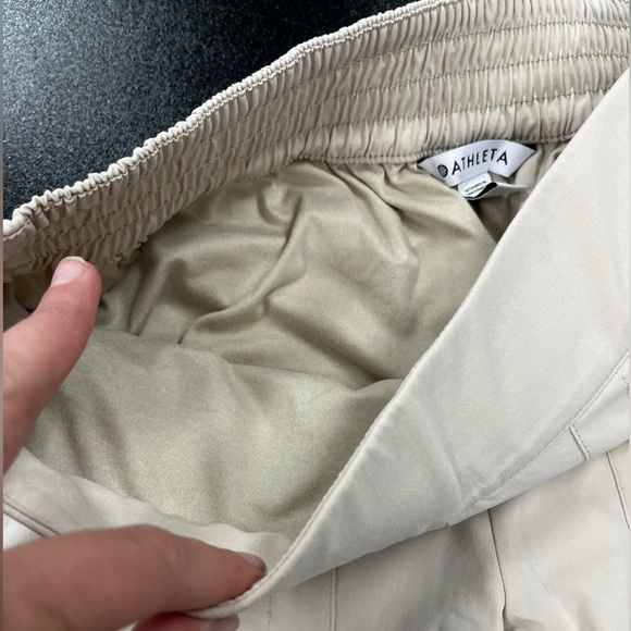Athleta Abalone Fleece Lined Tapered Cargo Pants Sz 6 - Picture 7 of 9